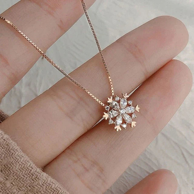 Elegante sneeuwvlokketting