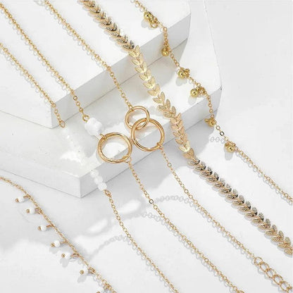 Set Boheemse armbanden