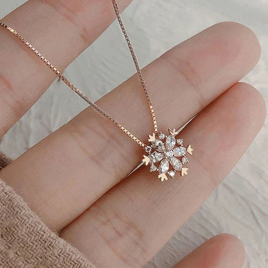 Elegante sneeuwvlokketting