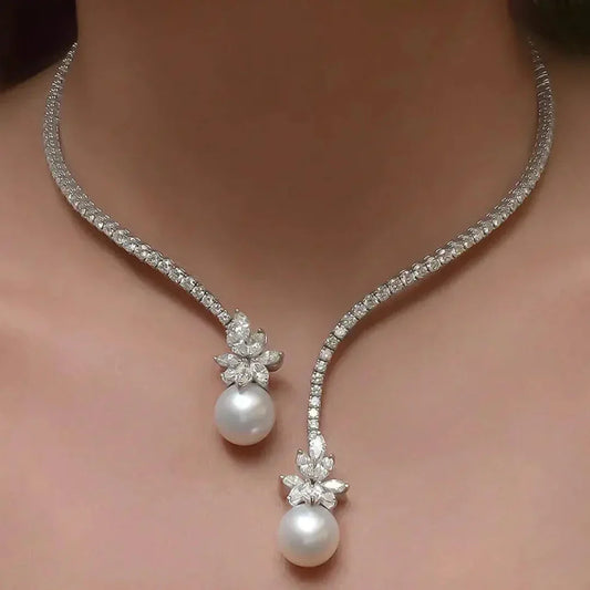 Elegante glanzende sterling zilveren ketting